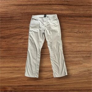 KUHL Vintage Patina Dye Khaki Beige Pants Hiking Outdoor Women’s Size 12 Short